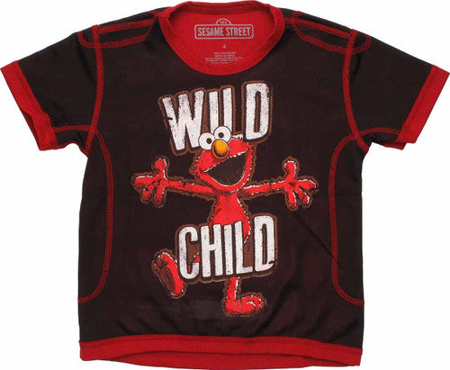 Sesame Street Elmo Wild Child Mesh Juvenile T-Shirt