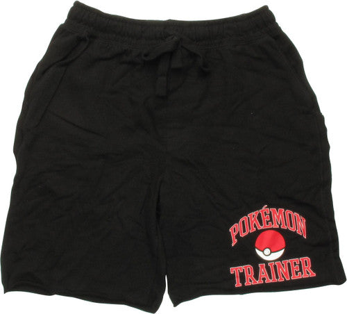 Pokemon Trainer Cuts Sweat Black Shorts