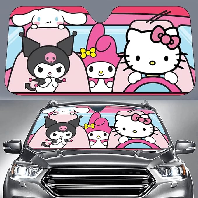 Sanrio Hello Kitty and Friends Car Sunshade