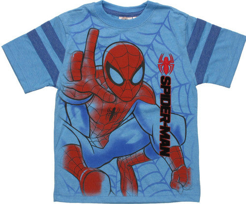 Spiderman Airbrushed Pounce Juvenile T-Shirt