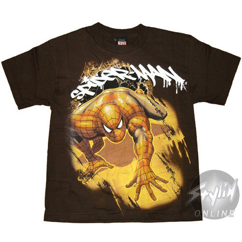 Spiderman Graffiti Crawl Youth T-Shirt