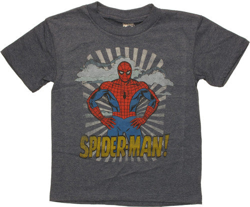 Spiderman Hands On Hips Juvenile T-Shirt