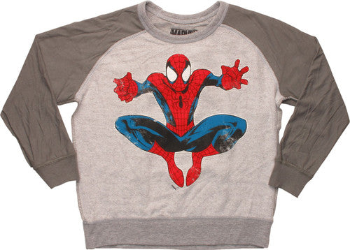 Spiderman Jump Inside Out Juvenile SweaT-Shirt