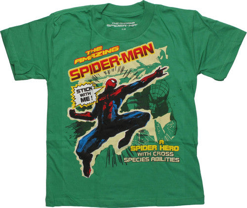 Spiderman Stick With Me Juvenile T-Shirt