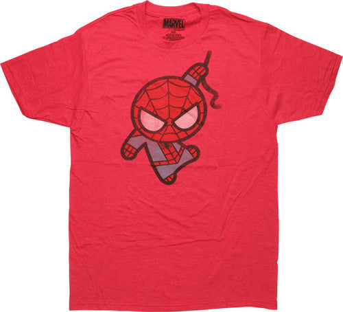 Spiderman Toy Web Swing Heather Red T-Shirt Sheer