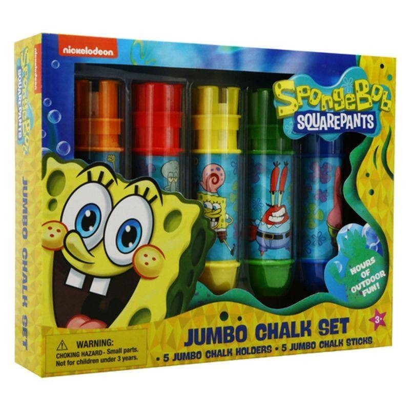 Inkology SpongeBob SquarePants Jumbo Chalk Set