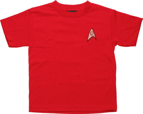 Star Trek Engineering Red Juvenile T-Shirt