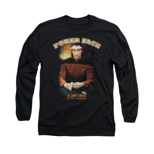 Star Trek Poker Face Long Sleeve T-Shirt