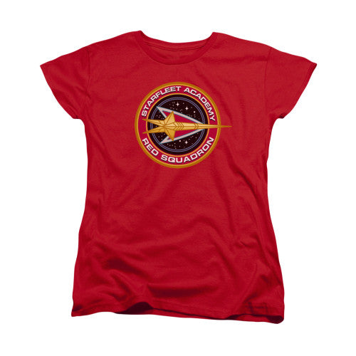 Star Trek Red Squadron Ladies T-Shirt