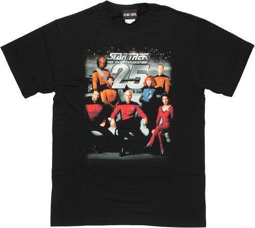 Star Trek TNG 25 Cast T-Shirt