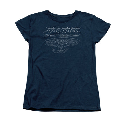 Star Trek TNG Enterprise Ladies T-Shirt