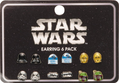 Star Wars Characters 6 Pairs Earrings Set