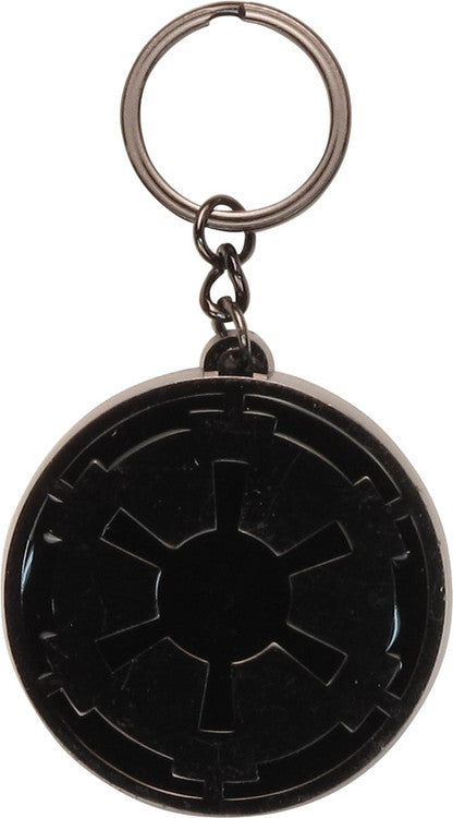 Star Wars Imperial Logo Black Metal Keychain