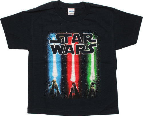 Star Wars Lightsaber Trio Black Youth T-Shirt