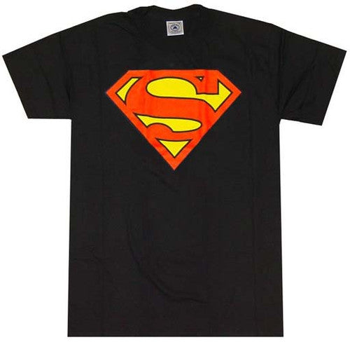 Superman Logo Black T-Shirt