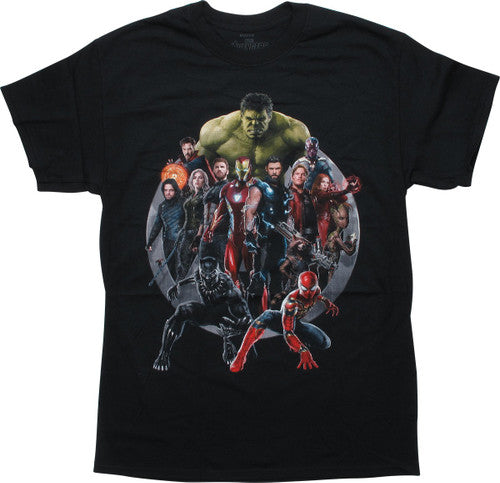 Avengers Infinity War Movie Hero Group T-Shirt