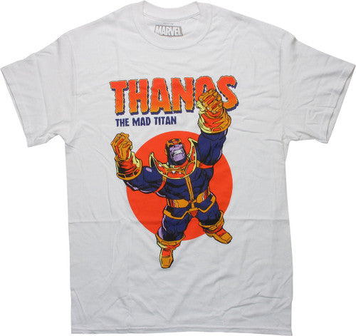 Avengers Thanos the Mad Titan White T-Shirt