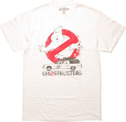 Ghostbusters Logo Ecto-1 Name T-Shirt