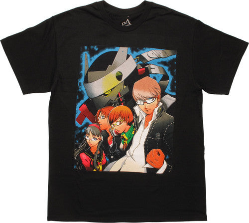 Persona 4 Group Action Square T-Shirt