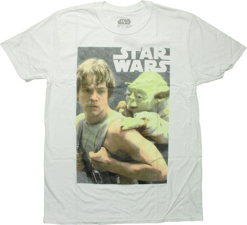 Star Wars ESB Yoda Training Luke Skywalker T-Shirt