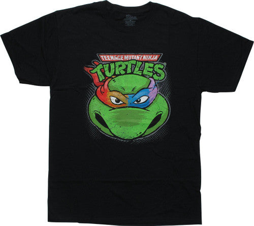 Ninja Turtles Multi Color Mask Face Logo T-Shirt