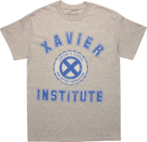 X Men Xavier Institute Logo Heather T-Shirt