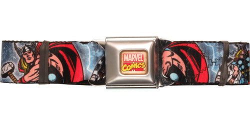 Thor Poses Name Seatbelt Belt in Red