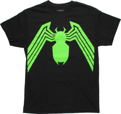 Venom Green Logo Black T-Shirt