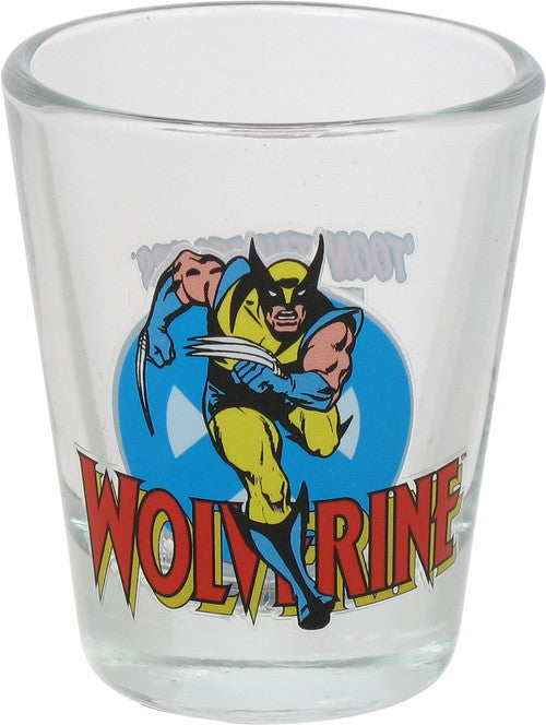 X Men Wolverine Mini Toon Tumbler Shot Glass in Red