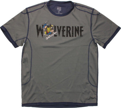 X Men Wolverine Name Burst Mesh T-Shirt