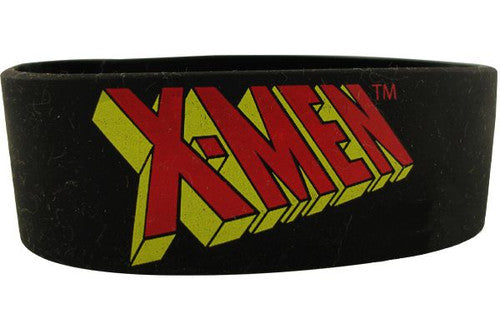 X-Men Name Rubber Wristband in Red X Men