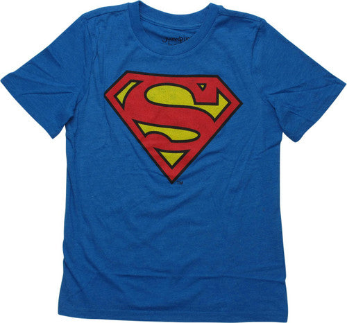 Superman Stressed Emblem Youth T-Shirt