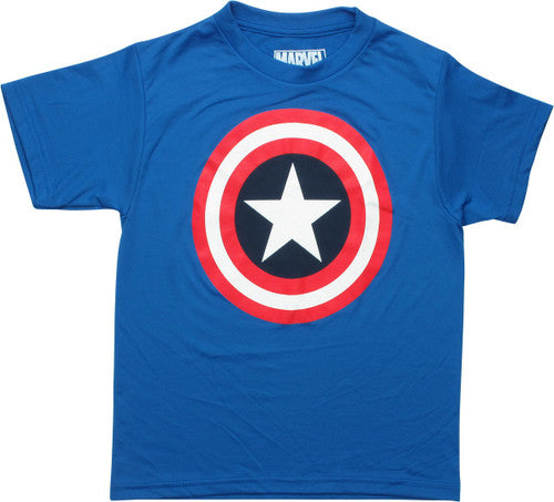 Captain America Shield Logo Royal Youth T-Shirt