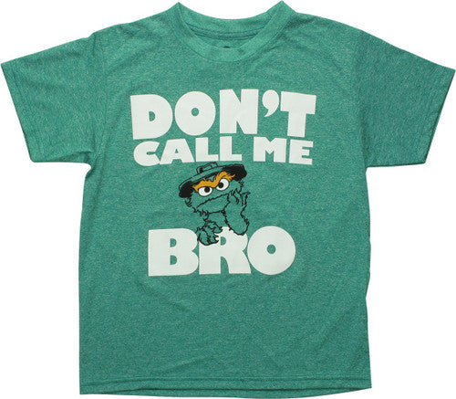 Sesame Street Oscar No Bro Youth T-Shirt